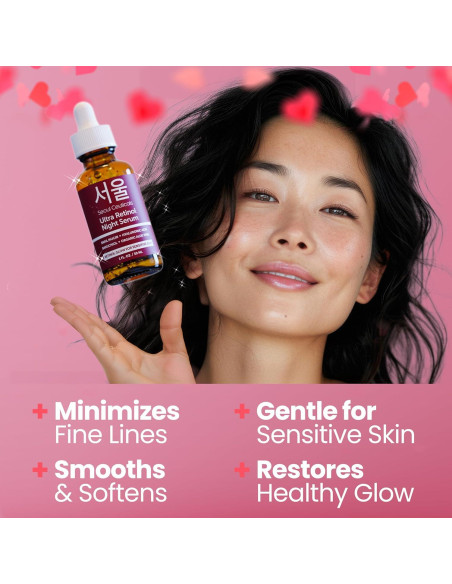 Suero Nocturno Retinol 1% SeoulCeuticals 97.5% Mucina