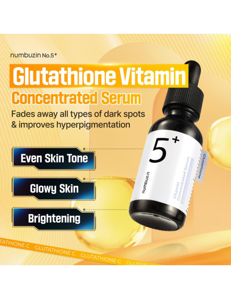Suero Numbuzin No.5 | Vitamina C y Glutatión | 30 ml