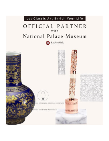 Bolígrafo de lujo ARTEX con soporte de mármol - Recarga SCHMIDT