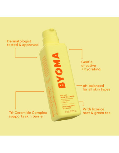 BYOMA Limpiador Facial Gelatinoso 175 ml Hidratante Piel Sensible