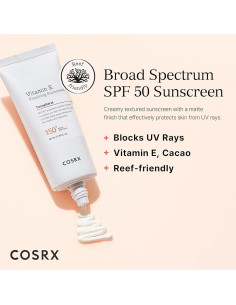 Protector Solar COSRX Vitamina E SPF 50 50ml Hidratante 2