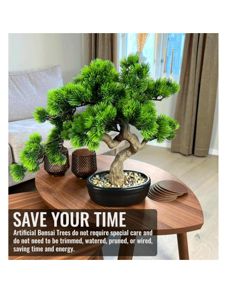 Árbol Bonsai Artificial Permaplants 40 cm Pino Cerámica