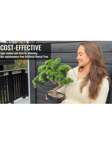 Árbol Bonsai Artificial Permaplants 40 cm Pino Cerámica