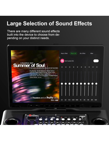 Máquina de Karaoke Inteligente A116 con Pantalla 14" y 2 Micrófonos