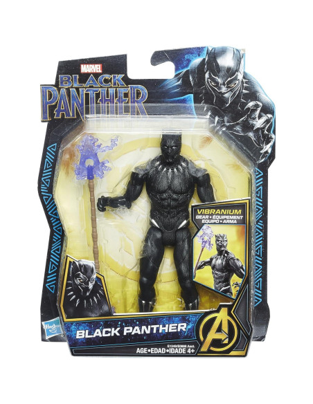 Figura Pantera Negra 15.24 cm Hasbro E1349 con accesorio