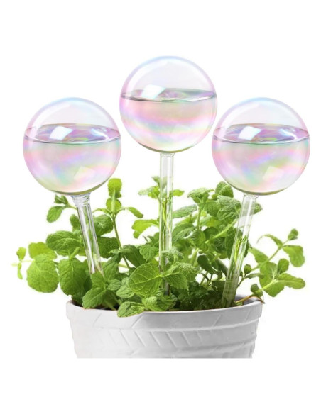 Esferas de Riego KiKiHeim 3Pcs Vidrio Iridiscente 190ml