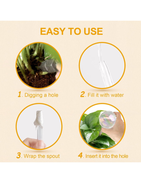 Esferas de Riego KiKiHeim 3Pcs Vidrio Iridiscente 190ml