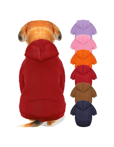 6 Sudaderas para Perros Syhood Invierno con Sombrero XXS
