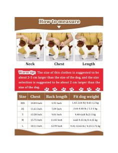 6 Sudaderas para Perros Syhood Invierno con Sombrero XXS 2