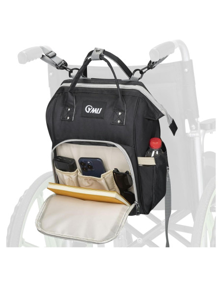 Bolsa para Silla de Ruedas YMU con Soporte para Taza