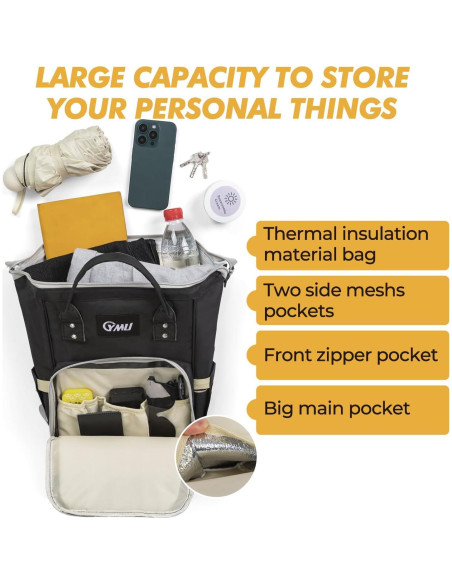 Bolsa para Silla de Ruedas YMU con Soporte para Taza