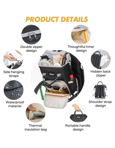 Bolsa para Silla de Ruedas YMU con Soporte para Taza