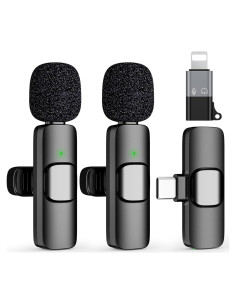 Micrófono Lavalier Inalámbrico HEHOTTC Mini USB C para iPhone