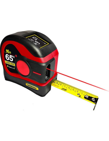 Medidor de Cinta Láser General Tools LTM2X 4.88m y 19.81m