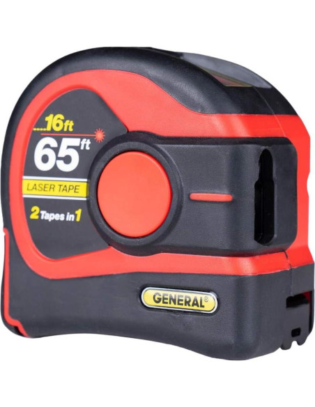 Medidor de Cinta Láser General Tools LTM2X 4.88m y 19.81m