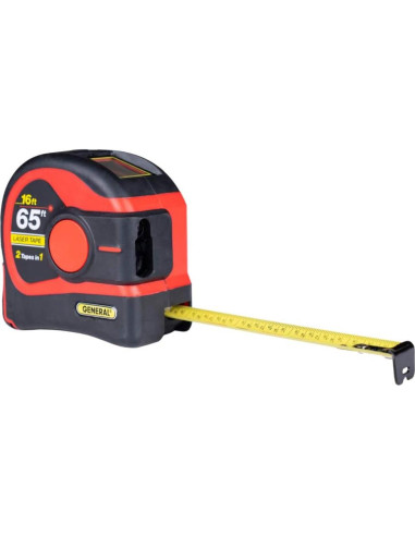 Medidor de Cinta Láser General Tools LTM2X 4.88m y 19.81m