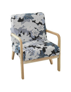 Funda de Silla Deisy Dee Moderna 1.6 oz Algodón Flor Blanca