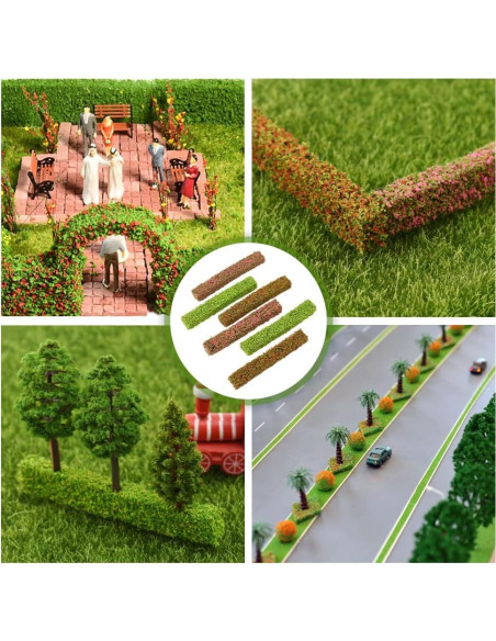 9 Piezas Tiras de Arbustos y Árboles Miniatura HOKPA