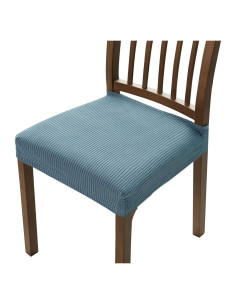 Fundas de Silla DyFun Jacquard Azul Humo 2 Piezas