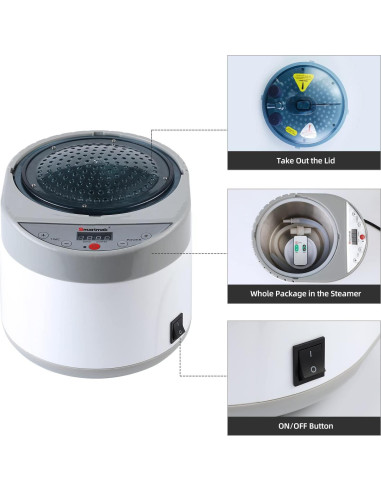 Generador de vapor Smartmak BS9001 1500W 4L con control remoto