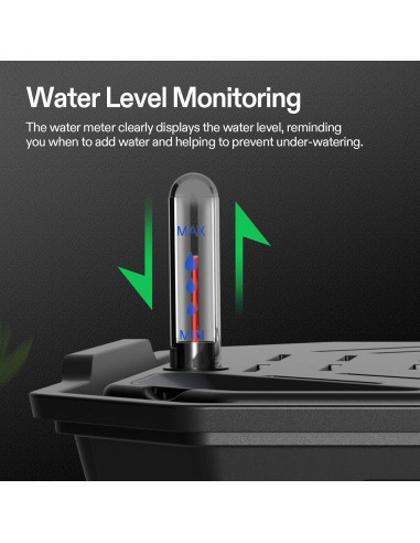 Macetas Autorriego VIVOSUN 4-Pack 6L con Medidor de Agua