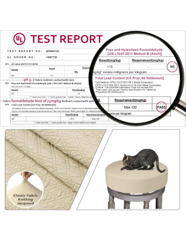 Funda para Taburete BUYUE Redonda 30-36 cm Lavable Beige