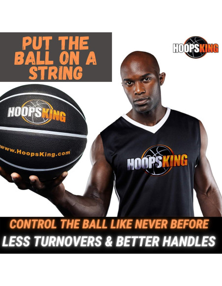 Balón de Baloncesto Pesado HoopsKing 28.5" 1.24 kg con Video