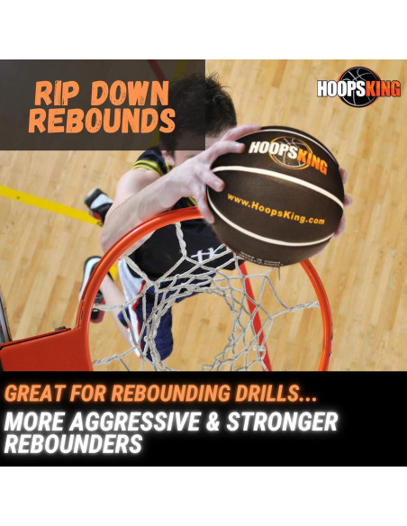 Balón de Baloncesto Pesado HoopsKing 28.5" 1.24 kg con Video