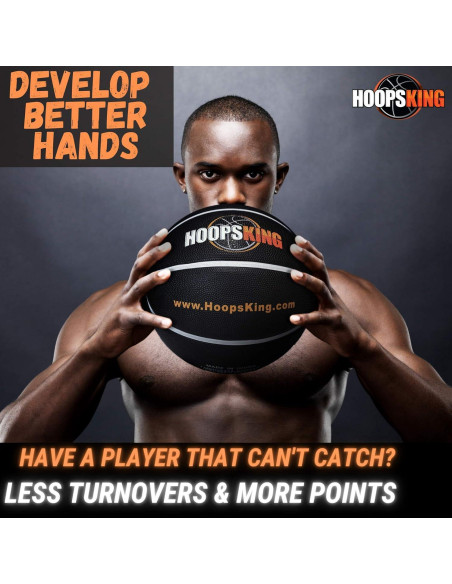 Balón de Baloncesto Pesado HoopsKing 28.5" 1.24 kg con Video