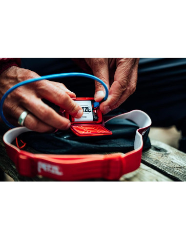 Lámpara Frontal PETZL ACTIK 450 Lúmenes Impermeable Gris