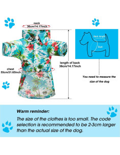 Disfraz Hawaiano para Perros Geyoga 3 Piezas Verano 2