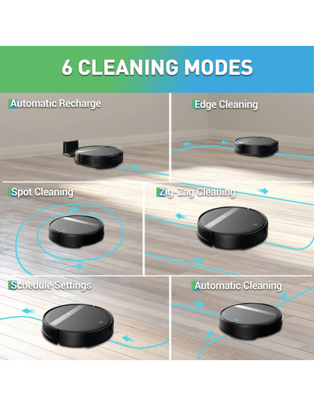 Aspiradora Robot Kilgone G20 WiFi 2 en 1 para Mascotas