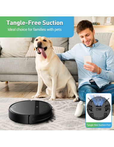 Aspiradora Robot Kilgone G20 WiFi 2 en 1 para Mascotas