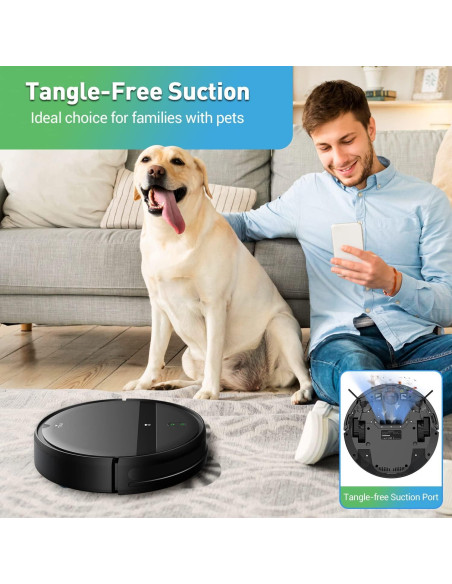 Aspiradora Robot Kilgone G20 WiFi 2 en 1 para Mascotas