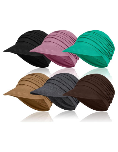 6 Gorras Suaves para Cáncer Mujeres - Quimioterapia Elegantes