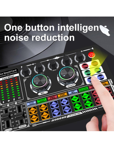 Kit de Podcast SIBORIE F999 Micrófono BM800 Oro