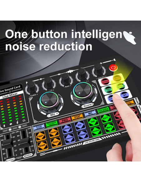 Kit de Podcast SIBORIE F999 Micrófono BM800 Oro