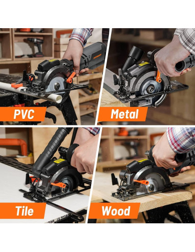 Sierra Circular DOVAMAN MCS01A 710W 6 Cuchillas Laser