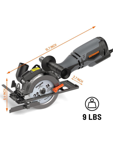 Sierra Circular DOVAMAN MCS01A 710W 6 Cuchillas Laser