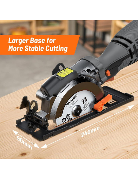 Sierra Circular DOVAMAN MCS01A 710W 6 Cuchillas Laser