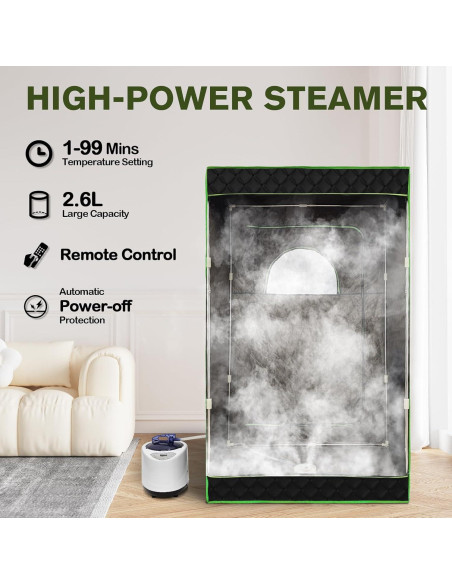 Carpa Sauna Portátil Poolergetic 2.6L Control Remoto