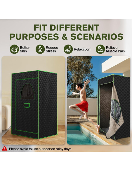 Carpa Sauna Portátil Poolergetic 2.6L Control Remoto