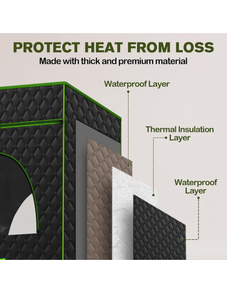 Carpa Sauna Portátil Poolergetic 2.6L Control Remoto