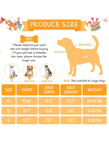 16 Piezas Ropa para Perros Saintrygo Camisetas Suaves M