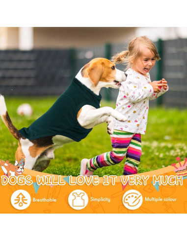 16 Piezas Ropa para Perros Saintrygo Camisetas Suaves M