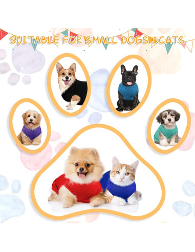 16 Piezas Ropa para Perros Saintrygo Camisetas Suaves M