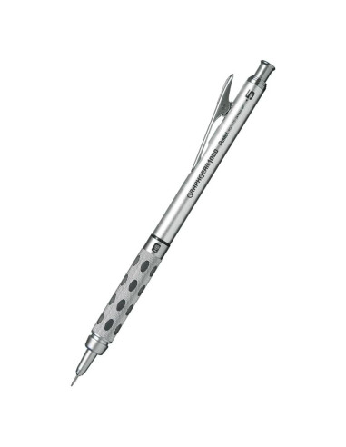Lápiz Mecánico Pentel Graph Gear 1000 0.5mm Plata