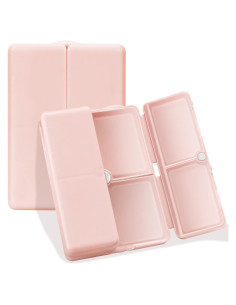 Organizador de Pastillas FYY Rosa Plegable 7 Compartimentos
