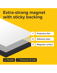 Hojas Magnéticas Adhesivas X-bet 10x15 cm para Manualidades 2