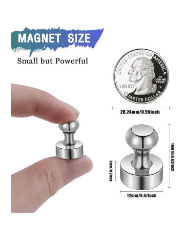 22 Imanes de Neodimio MAGXCENE para Refrigerador y Pizarra
